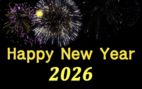 Fireworks Display Happy New Year 2026 GIF