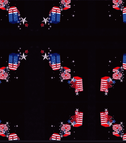Fireworks Display Red White Blue