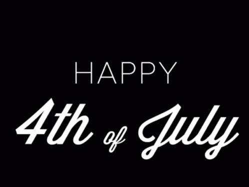Fireworks Display Saying Happy 4th of July