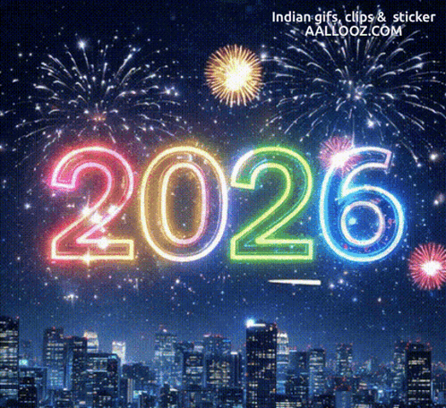 Fireworks Display With 2026
