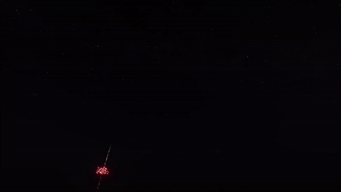 Fireworks Display with Box of Fireworks