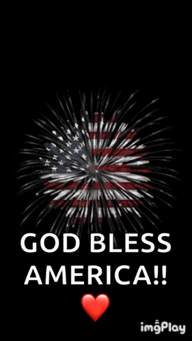Fireworks Display with God Bless America