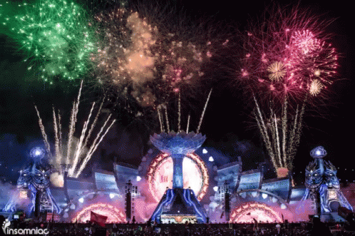 Fireworks Display With Insomniac GIF