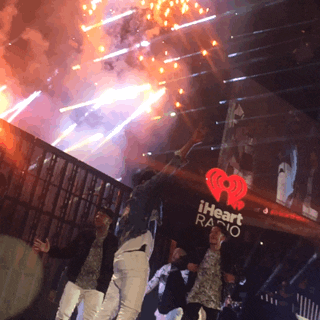 Fireworks Fail Radio Party GIF