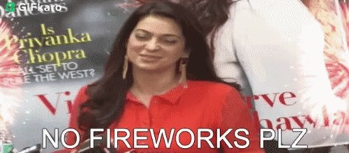 Fireworks Fail Rishee Rajmaya No Please GIF