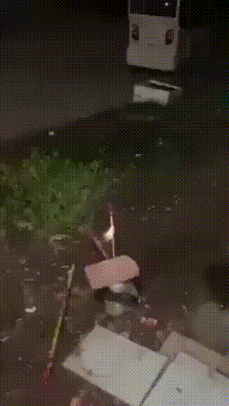 Fireworks Fail Went Inside Window GIF