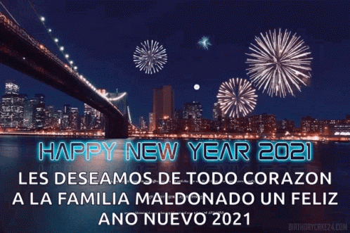 Fireworks Happy New Year 2021 GIF