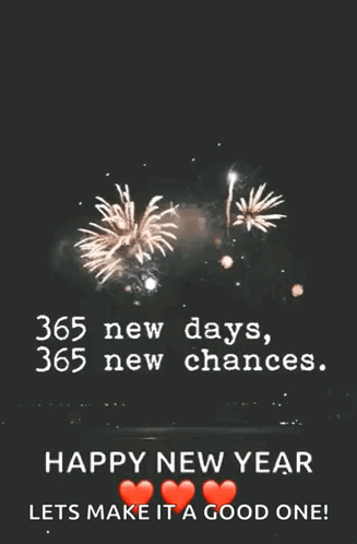 Fireworks Happy New Year Lets Make It A Good One GIF