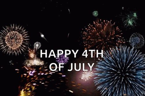 Fireworks Night Sky Happy 4th of July