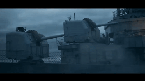 Firing Bombs In The Battleship GIF