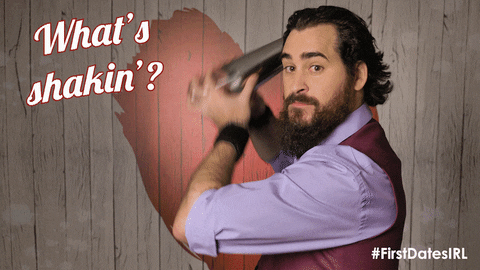 First Dates Bartender What's Shakin GIF