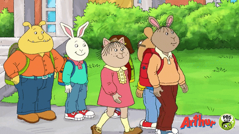 First Day Of School Arthur Read Animation GIF