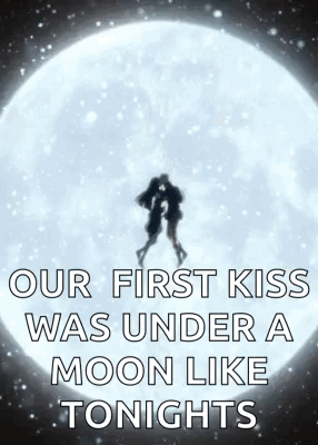 First Kiss Under The Moon GIF
