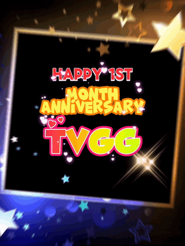 First Month Anniversary Greeting Card GIF