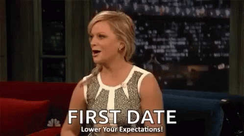 First Of The Month Amy Poehler First Date GIF