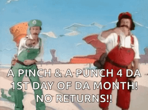 First Of The Month Dancing Mario GIF