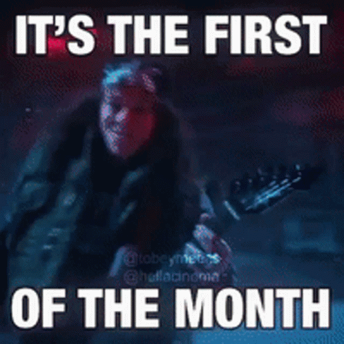 First Of The Month Strong Band Rocking GIF