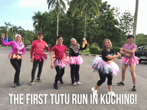 First Tutu Run in Kuching Malaysia