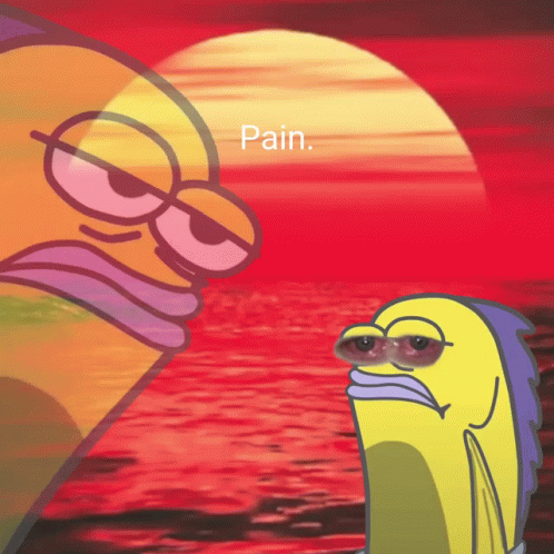 Fish Saying Pain
