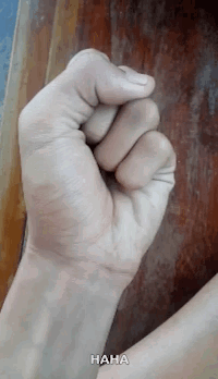 Fist With Haha GIF