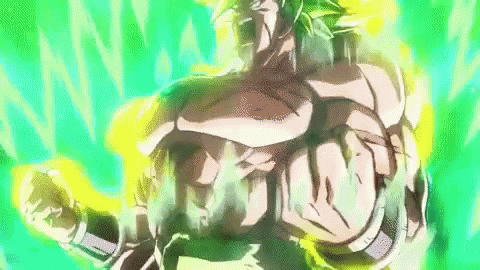 Fist With Yellow Light on Green Background