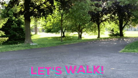 Fitness Girl Power Walking Lets Walk GIF