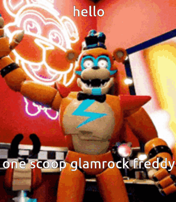 Five Nights at Freddy's Glamrock Freddy Says Hello