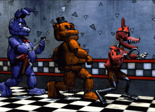 Five Nights At Freddy's Phonk Walking GIF