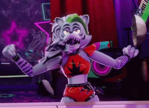Five Nights At Freddy's Roxy Crazy GIF
