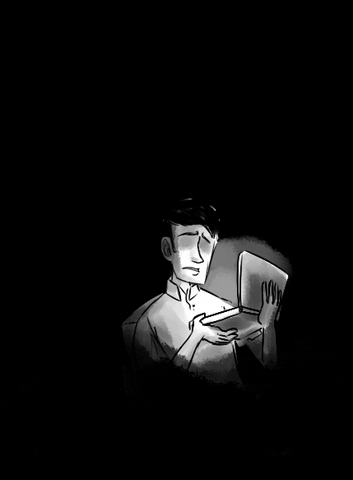 Five Nights At Freddy's Scary Freddy Silhouette GIF