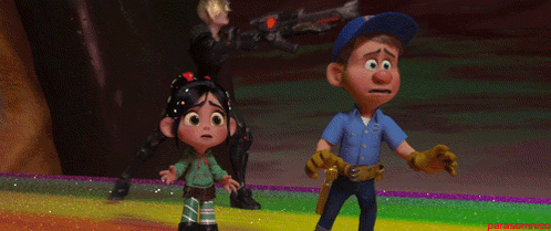 Fix It Felix Looking Around GIF