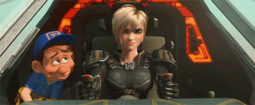 Fix It Felix Looking At Sgt. Tamora Jean GIF