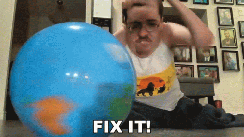 Fix It Spinning Globe GIF