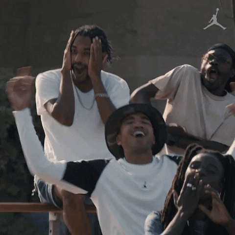 Flabbergasted Black Guy Hollering GIF