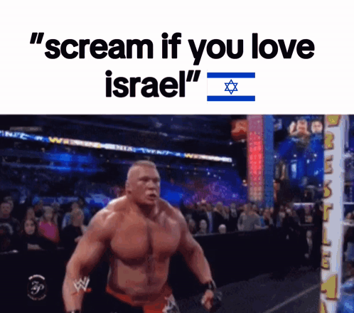 Flag of Israel Waving Saying Israel Forever
