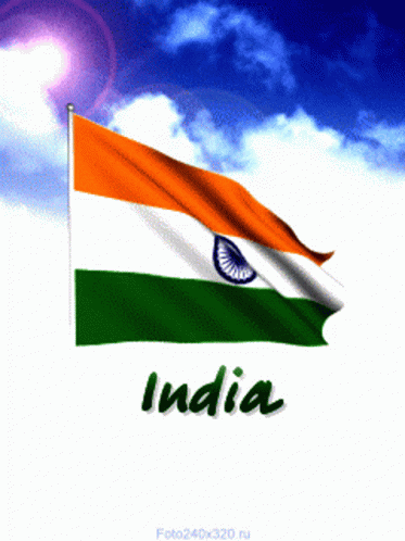 Flag Saying India GIF