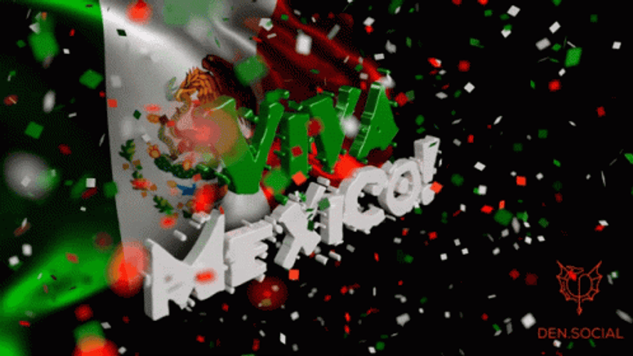 Flag Viva Mexico GIF