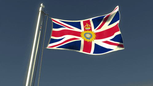 Flag With Crown