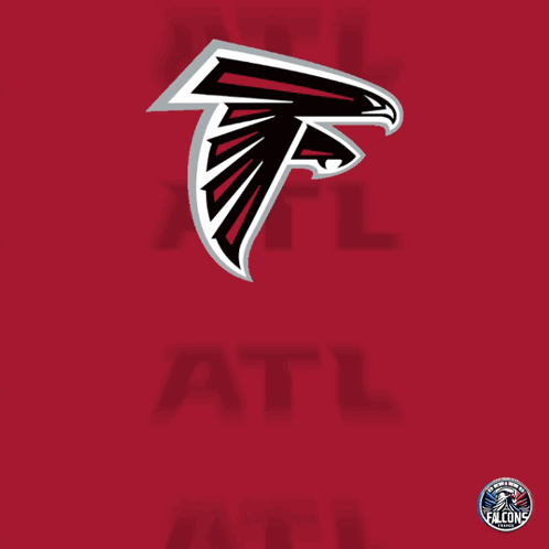 Flag With Falcon's Logo GIF