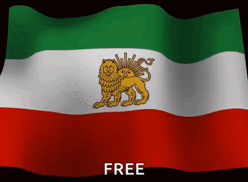 Flag With Lion Saying Free
