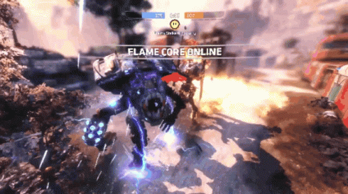 Flame Core Online Game Screen GIF