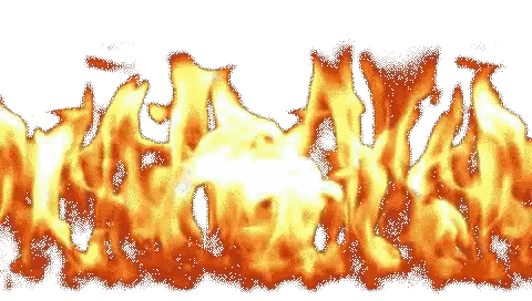 Flames with A and O Letters