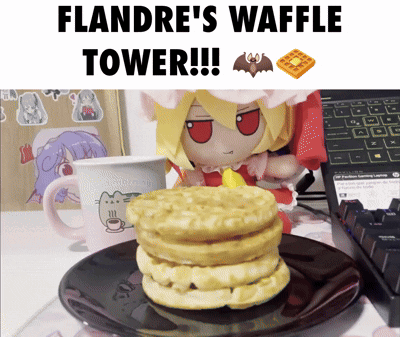 Flandre's Waffle Tower GIF