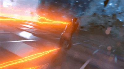 Flash Flying Yellow Lightning GIF