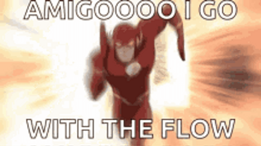 Flash Running Go With The Flow GIF