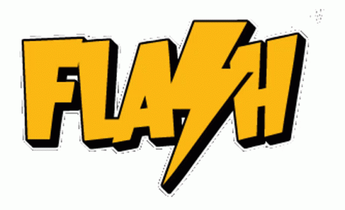 Flash Text Art Yellow Lightning GIF