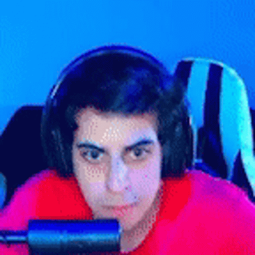 Flashbang Male Streamer Blinking Eyes GIF