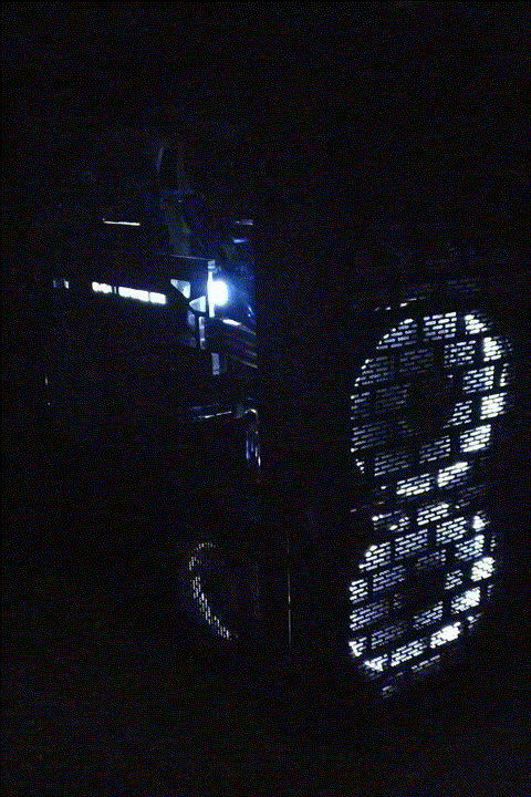 Flashing Lights Dark Night GIF