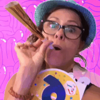 Flashing Lights Happy Birthday GIF