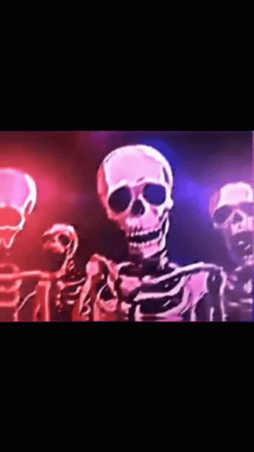 Flashing Skeleton Loop Meme GIF